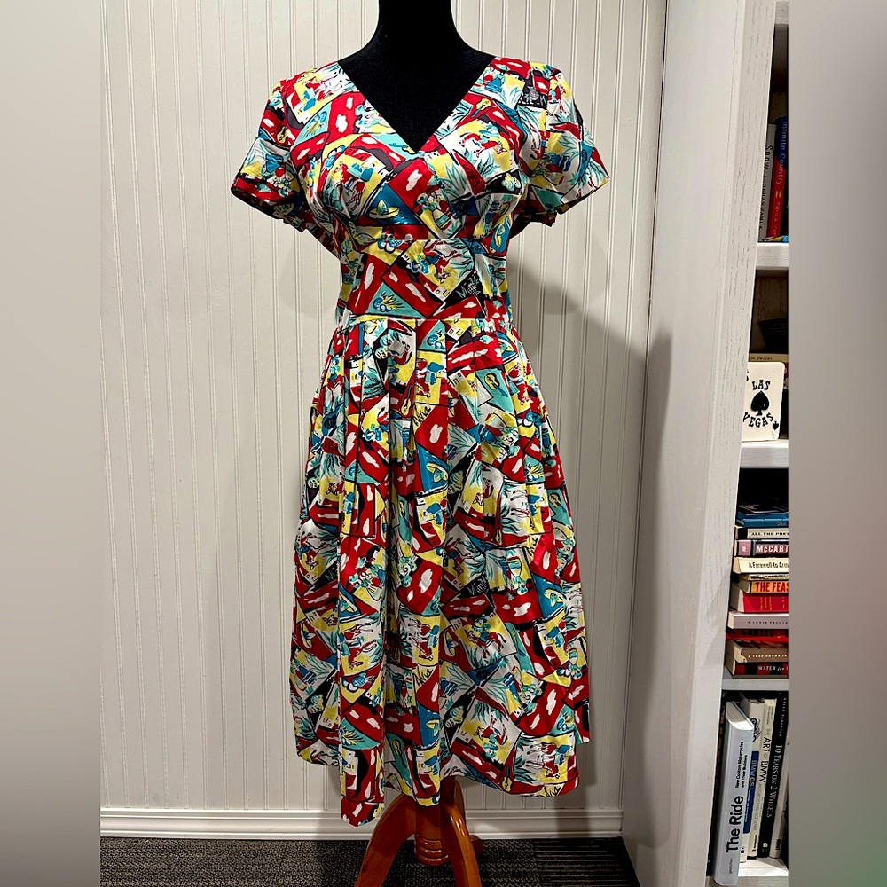 Retrospec’d Cindy South of the Border print vintage style dress, size 12